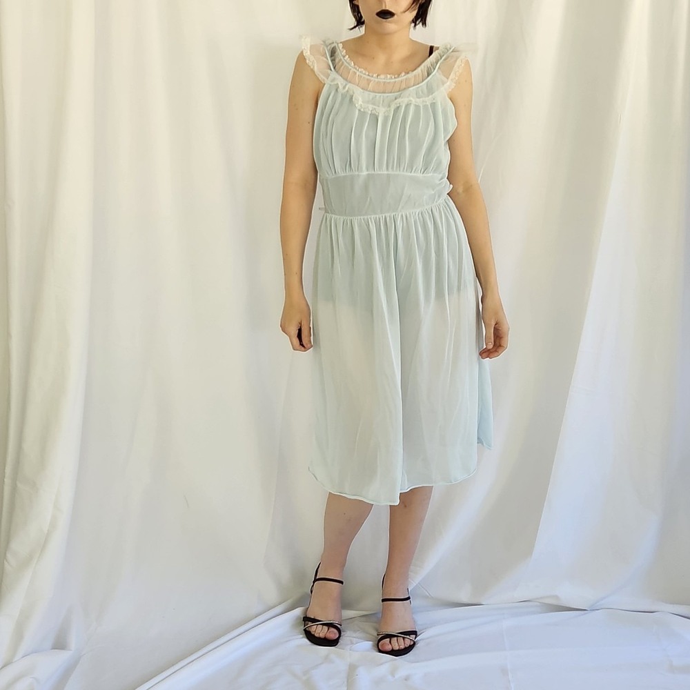 Vintage Blue Lacy Nightgownβ